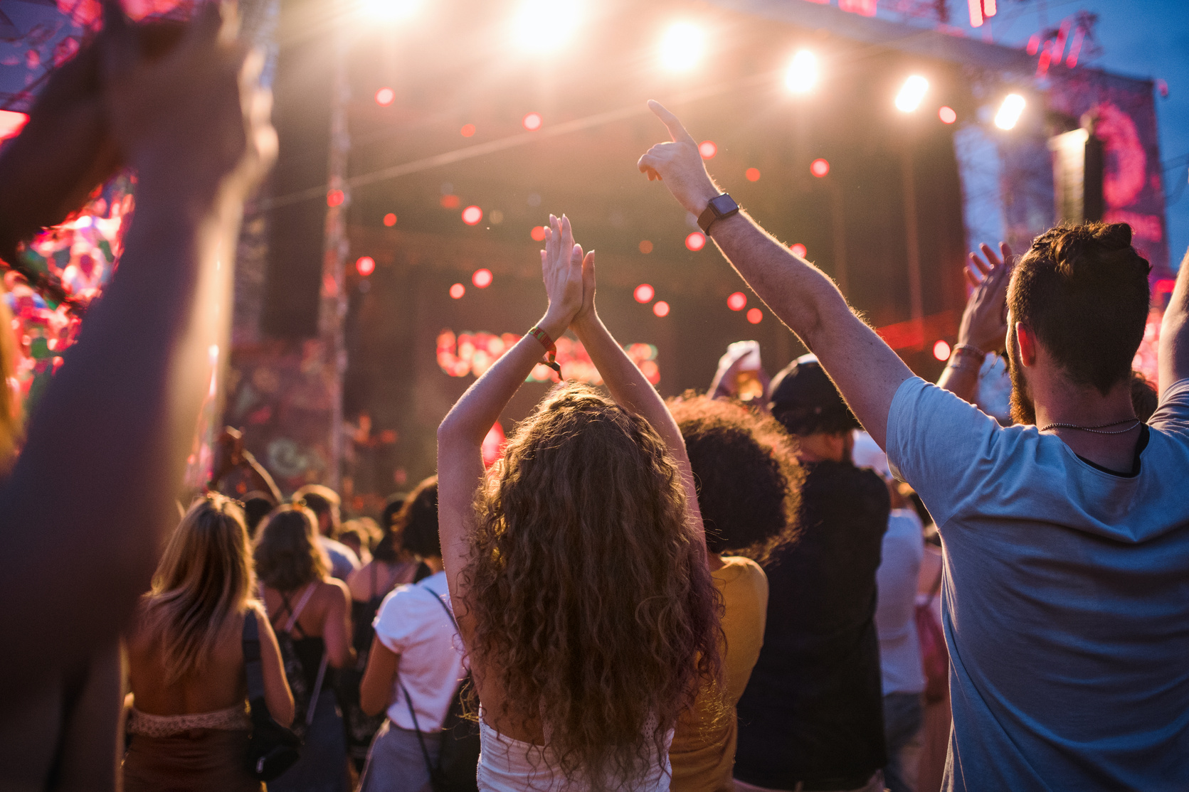 People at an Outdoor Concert